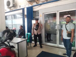 Anggota Polsek Rangkasbitung Polres Lebak Patroli Ke Tempat Pelayanan Umum