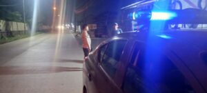 Personil Polsek Ciwandan Polres Cilegon Wujudkan Pencegahan Dalam Patroli Blue Light