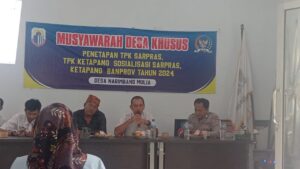 Bhabinkamtibmas Polsek Rangkasbitung Polres Lebak Hadiri Rapat Musyawarah Desa Khusus