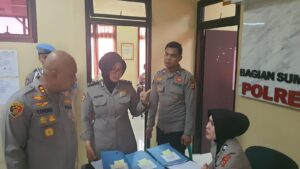 Kapolres Serang Monitoring Penerimaan Calon Anggota Polri