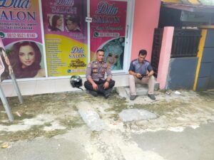 Bhabinkamtibmas Polsek Rangkasbitung Polres Lebak Temui Pemuda Sampaikan Pesan Kamtibmas