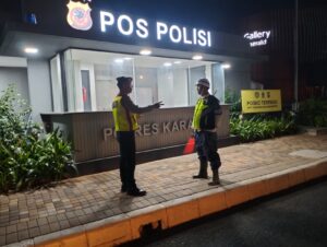 Giat Anggota Sat Samapta Polres Karawang laksanakan Patroli Perintis Presisi dan Prekat serta menyambangi Scurity perum summarecon