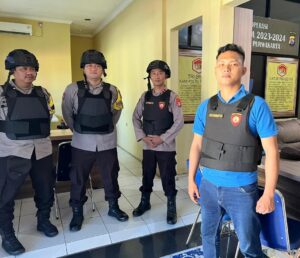 pastikan aman GKTM, dari Luar,Personil Melaksanakan Sispam Mako