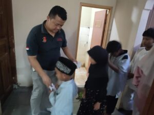 Laksanakan Jum’at Berkah,Satreskrim Polres Serang Berbagi Dengan Anak Yatim