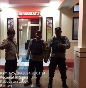 Personil Polsek Sajira Polres Lebak Siap Siaga Dalam Melaksanakan Sispam Mako