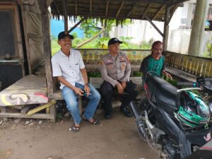 Sambangi Ojek, Bhabinkamtibmas Polsek Malingping Polres Lebak Beri Himbauan Kamtibmas