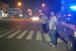 Cegah kriminalitas Malam hari!!! Polsek Cibeber Polres Cilegon Polda Banten lakukan BLUE PATROL malam hari