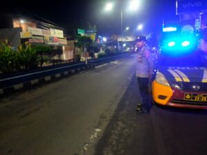 Cegah C3,Anggota Polsek Rangkasbitung Polres Lebak Patroli Malam Di Jalan Multatuli