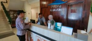 Bhabinkamtibmas Himbauan Tentang waspada kriminalitas di Area Hotel