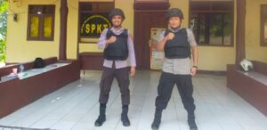 Anggota Polsek Sobang Polres Lebak melaksanakan Siaga dan sispam mako guna ciptakan situasi mako Polsek Sobang yang aman dan kondusif