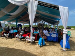 Kapolsek Wanasalam Polres Lebak Bersama TNI Hadiri Kegiatan Silaturahmi Halal Bihalal  di Desa Sukatani