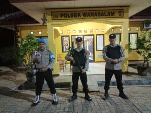 Polsek Wanasalam Polres Lebak Melaksanakan Siaga Pengaman Mako Guna ciptakan situasi Mako yang aman dan kondusif