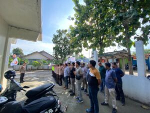 Personel Satreskrim Polres Serang Dikerahksn Giat Pengamanan di Gefung Catur Ciruas