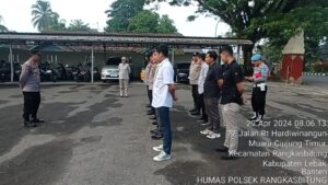 Apel Pagi Kapolsek Rangkasbitung Polres Lebak Berikan Arahan