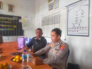 Bhabinkamtibmas Polsek Rangkasbitung Sambangi Pengurus Ormas KKPMP