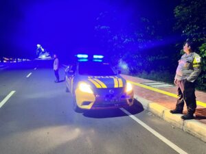 Polsek Purwakarta Melaksanakan Patroli Blue Light Antisipasi GKTM