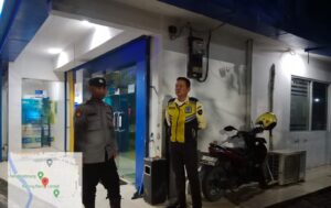 Anggota Polsek Rangkasbitung Polres Lebak Giat Patroli Dialogis Ke Objek Vital