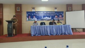 Personil Polsek Pulomerak polres Cilegon hadiri halal bihalal kec. Grogol !!!