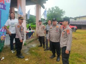 Kapolsek Rangkasbitung Polres Lebak Melaksanakan Giat PAM Hari Buruh Internasional Di Lapangan Papanggo Citeras