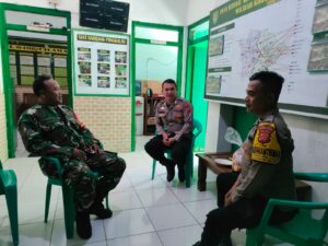 Polres Karawang, Jaga Soliditas Polsek Cilamaya Sambang Koramil