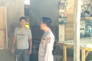 Berdialog Kamtibmas Bhabinkamtibmas Polsek Malingping Polres Lebak, Sambang Warga Desa Cilangkahan