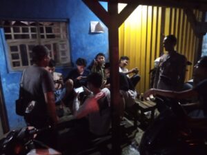 Kanit Reskrim Polsek Cimarga polres Lebak melaksanakan giat kring serse