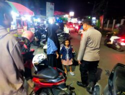 Kapolsek Rangkasbitung Polres Lebak Patroli KRYD Sapa Ibu Ibu Di Wisata Balong Ranca Lentah