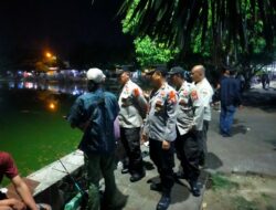 Kapolsek Rangkasbitung Polres Lebak Patroli KRYD Sapa Warga Yang Sedang Mancing Di Balong Ranca Lentah