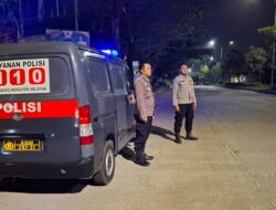 Pencegahan kriminalitas Malam hari!!! Polsek Cibeber Polres Cilegon Polda Banten lakukan BLUE PATROL malam hari