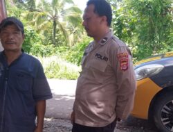 Memberikan Pesan Kamtibmas, Personil Polsek Cimarga Polres Lebak Laksanakan Giat Sambang Dan Silaturahmi dengan Warga