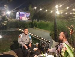Bhabinkamtibmas Polsek Cibeber Polres Cilegon Polda Banten Ngobrol Asyik Kamtibmas Bareng Warga Warung bhabinkamtibmas