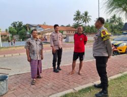 Jaga Harkamtibmas Kondusif, Personil Polsek Cibeber Himbauan waspada Kriminalitas di RTH kec. Cibeber !!!