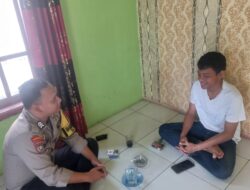 Bhabinkamtibmas Polsek Ciwandan Disela-sela Sambang Sampaikan Imbauan Kepada Masyarakat