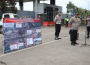 Polres Cilegon Gelar Apel Pengamanan Aksi Unjuk Rasa FSPMI di PT Krakatau Bandar Samudera