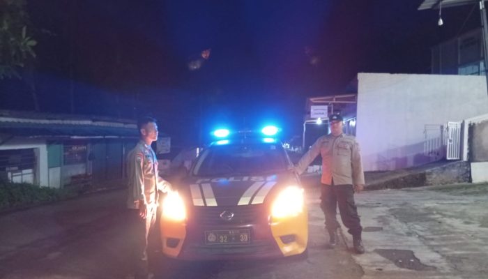 Giat Patroli Malam Hari Personil Personil Polsek Cimarga Polres Lebak