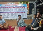 Bhabinkamtibmas Polsek Purwakarta Giat Patroli Dialogis sambangi Pos Ronda kelurahan Kebondalem