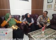 Bhabinkamtibmas Sambang Kekantor Kelurahan Jalin Sinergitas Dan Kerjasama.