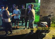 Personil Polsek Mancak laksanakan Pelaksanaan KRYD / Blue light patrol antisipasi GKTM