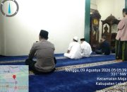 Anggota Polsek Maja Polres Lebak Laksanakan Sholat Subuh Keliling