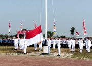 Kapolsek Cibadak Polres Lebak Ikuti Upacara HUT Ke-81 RI di Halaman Kantor Kecamatan Cibadak