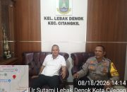 Pastikan Lingkungan Aman, Bhabinkamtibmas Polsek Ciwandan Sambang Langsung Dengan Masyarakat