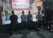 Personel Polsek Rangkasbitung Polres Lebak Potroli Dialogis Cek Pos Ronda dan Sosialisasi 110