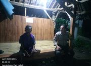 Anggota Polsek Leuwidamar Polres Lebak, Patroli Malam Hari Guna Mencegah Gangguan Kamtibmas