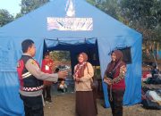Polsek Telagasari Tinjau Area Perkemahan Jambore Ranting Telagasari, Sampaikan Imbauan Kamtibmas