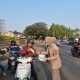 Peduli Kesehatan Warga, Polres Cilegon Salurkan Masker di Tengah Paparan Abu Vulkanik