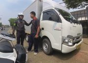 Gaungkan Kamseltibcarlantas, Satlantas Polresta Karawang Lakukan Sosialisasi Safety Driving Kepada Sopir Angkutan Barang